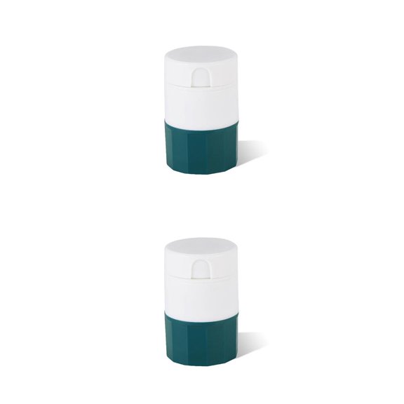 Wosthever Divisor de pastillas, taza de agua de 4 capas, ranura en forma de V portátil, divisor de tableta tipo mano antideslizante, molinillo Type1 NO1