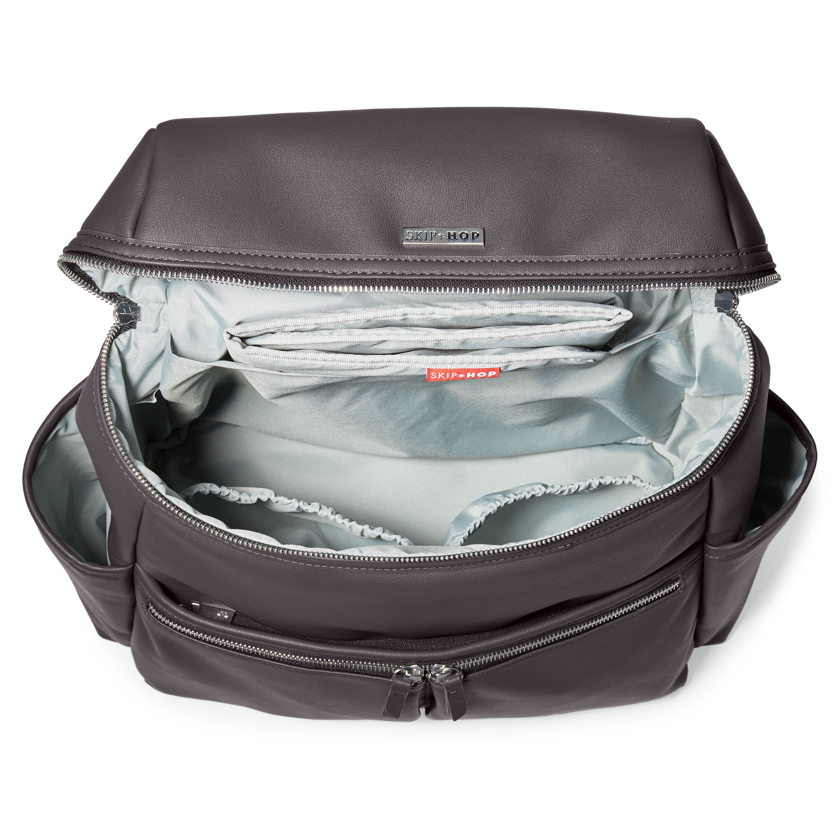Skip Hop Flatiron Diaper Bag Backpack - Gray Raisin