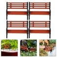 thumbnail image 2 of Mini Banc de Jardin pour Bureau Multi Réutilisable en Plastique 4 Pcs, 2 of 5