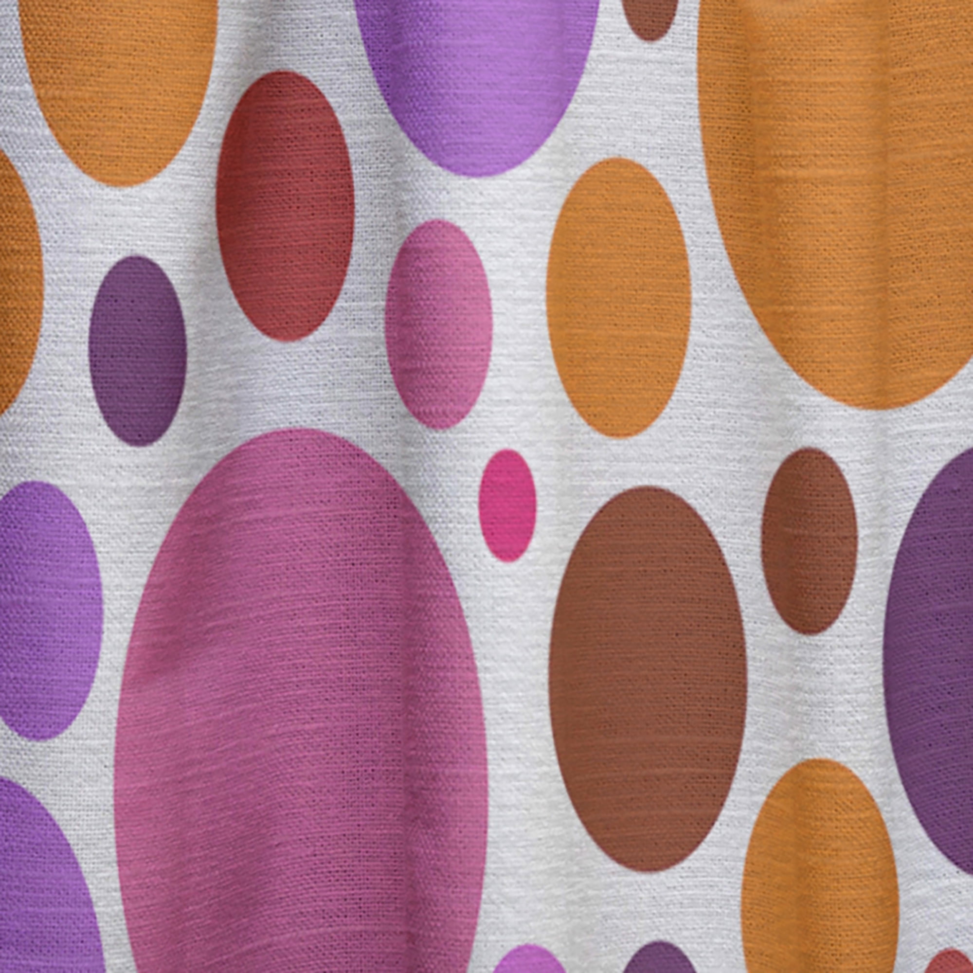 Designart 'Abstract Geometric Circular Retro Pattern II' Mid-Century Modern Curtain Panel