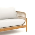thumbnail image 3 of New Classic Furniture Solstice Wood Patio Loveseat in Natural/Linen Beige, 3 of 4