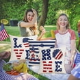 thumbnail image 5 of Chmadoxn Fourth of July Decorations 4PC Independence Day Print PillowCase Linen Sofa Cushion Cover Home Decor Cushion Cover Family Pillowcase, 5 of 9