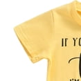 thumbnail image 5 of mgoYE Newborn Baby Girl Clothes Letter Print Tassel T-shirt Top Pants Headband 3Pcs Summer Outfit Set for Infant 0-24M(Yellow,2-3 Years), 5 of 7