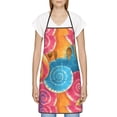 thumbnail image 4 of Anti-Fouling Belt Pocket Elasticated Apron - Non-Slippery Non-Fading Non-Shrinking Non-Crinkly Water-Repellent Rosybrown Tie-Dye Background Vibrant Colors, 4 of 8