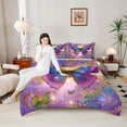 thumbnail image 4 of Homewish Kids Teens Flying Butterflies Bedding Comforter Set 2pcs,Abstract Gradient Twin Comforter Sets Microfiber,Dreamy Princess Breathable Bedding Set,Ultra Soft Home Decor, 4 of 8