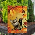 thumbnail image 3 of America Forever Autumn Cat Garden Flag, 12.5 x 18 inches Double Sided, Cat Lover Garden Flag, Fall Leaves and Pumpkins Seasonal Outdoor Flags for Yard, Lawn, and Garden, 3 of 5
