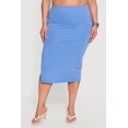 thumbnail image 3 of Women's Plus Size High Waisted Soft Knit Midi Skirt, 3 of 4