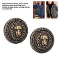 thumbnail image 4 of 20 Sets Punk Rivet Lion Head Design Zinc Alloy Rivet Set 20 Sets Vintage Decorative Rivet with Screws for Bags Shoes Clothing, 4 of 7