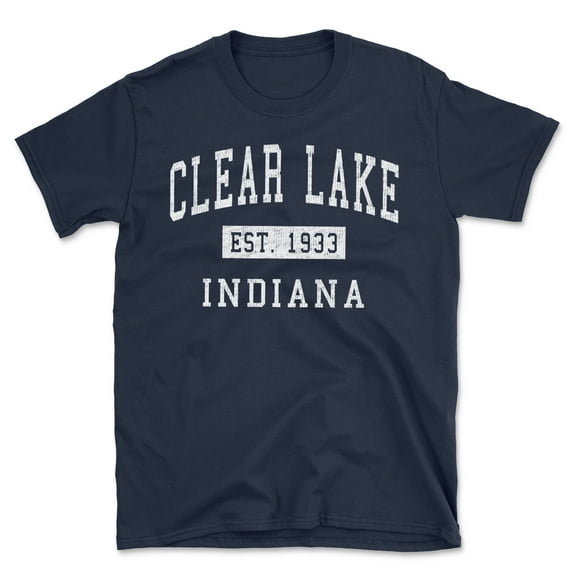 Clear Lake Indiana Classic Established Men's Cotton T-Shirt