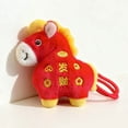 thumbnail image 4 of 2026 Year of The Horse Chinese New Year Ornaments Cute Mascot Home Decor Gifts Blessing Pendant Ornament for Car Bag Holiday,Cute Horse Plush, Blessing Pendant Ornament, Cute Chinese Decor,RED, 4 of 4