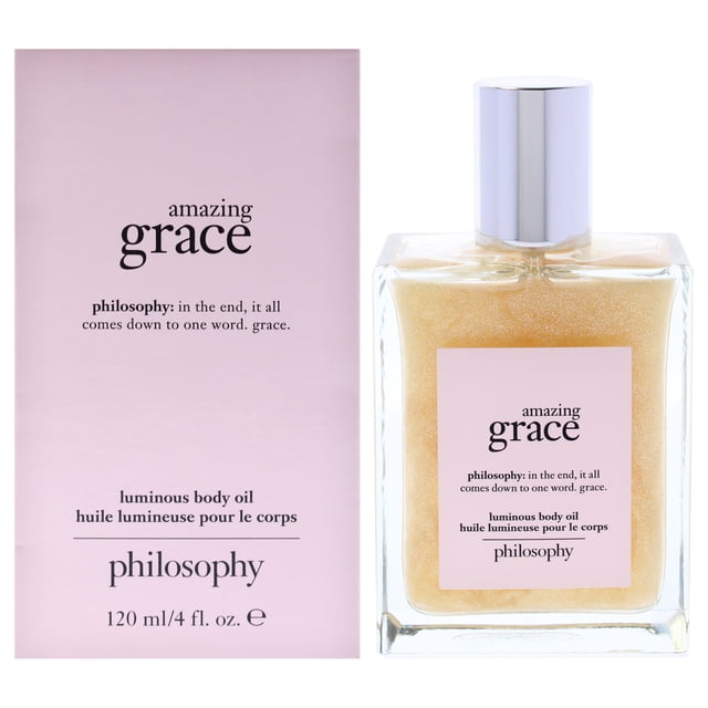 Aceite corporal luminoso Amazing Grace de Philosophy para mujeres - 4 oz
