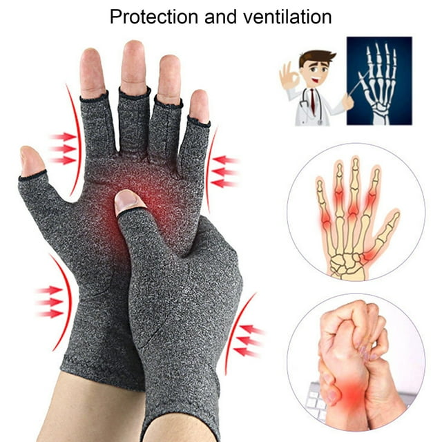 Compression Arthritis Gloves Joint Pain Relief Care Therapy Fingers Accessory