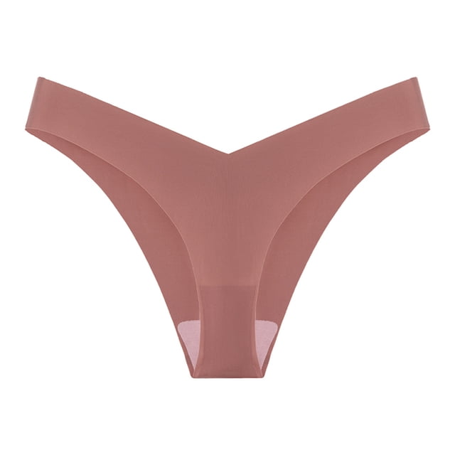 Womens Sexy, Comfortable, and Traceless Ice Silk V-Waist Triangular Underwear