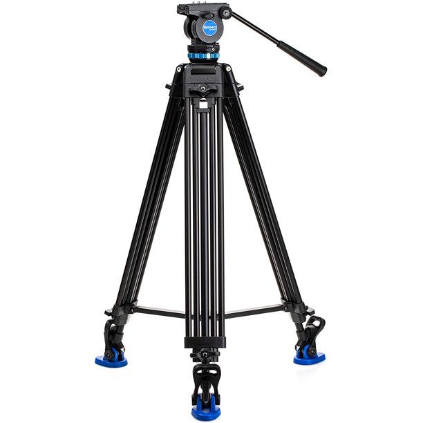Benro KH25P Video Tripod with Head, 11lb Payload, Continuous Pan Drag