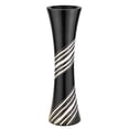 thumbnail image 2 of AeraVida Modern Sleek Curvilinear Spiral Black 14-inch Mango Tree Wood Flower Vase for Home Decor, 2 of 5