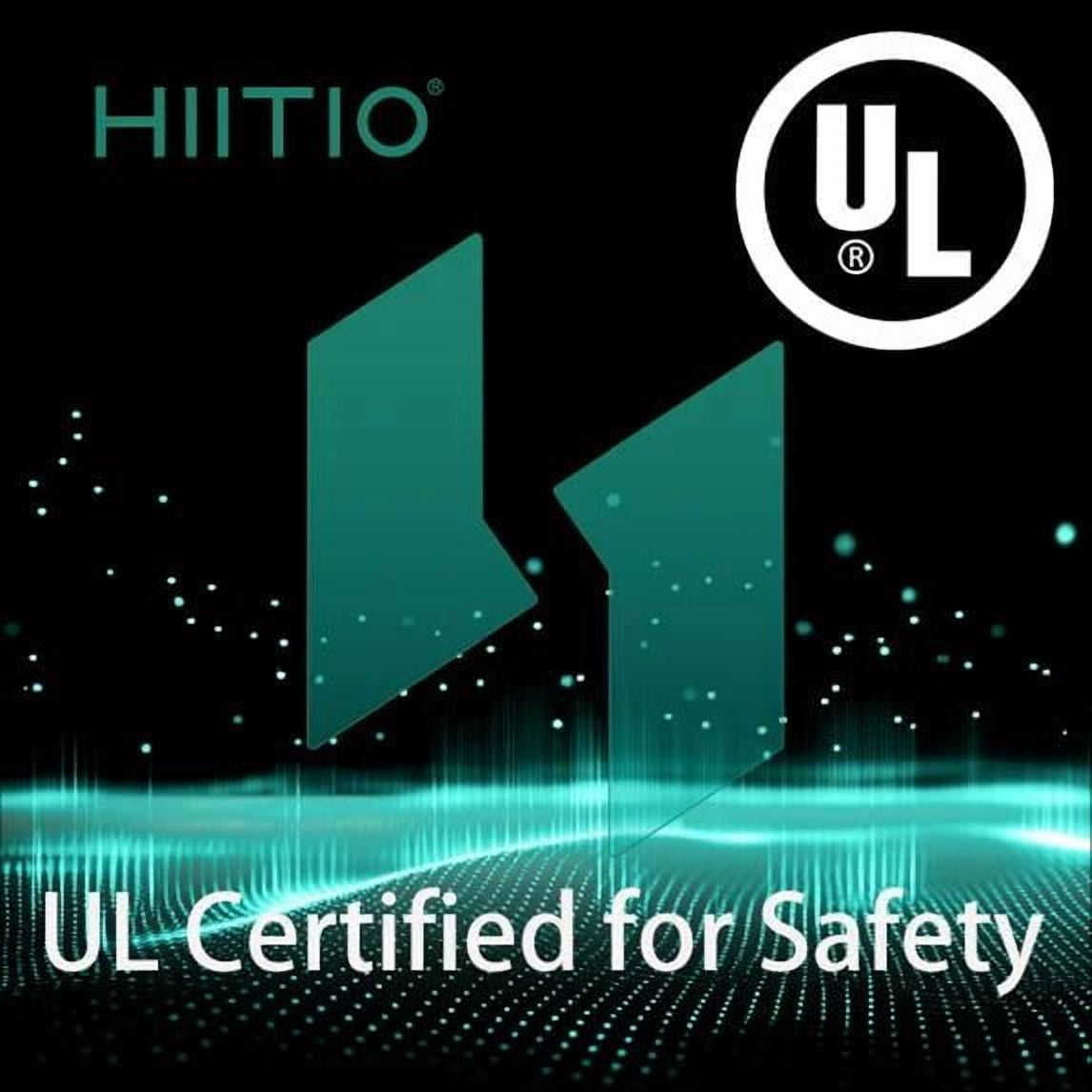 HIITIO 60 Amp 240V Fused AC Disconnect Box - Outdoor Waterproof Metal Electrical Enclosure with Safety Switch for HVAC, Air Conditioners & Heat Pumps - UL Listed