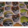thumbnail image 4 of oneOone Cotton Jersey Orange Fabric Skull Dress Material Fabric Print Fabric By The Yards 58 Inches Wide, 4 of 4