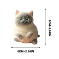 thumbnail image 3 of 3.54" Cats Squeezing Toys, Large Stress Relief Toys, Handmade Cats Fufu Sensory Toys, Cute Soft Cats Designs, Stress Relief Gifts for Office Home Cats Lovers, 3 of 7