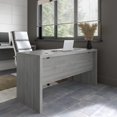 thumbnail image 4 of Bush Business Furniture Credenza Table with Wire Management | Echo Collection Computer Desk for Home Office with Quick-to-Assemble Hardware, 60W, Modern Gray, 4 of 4