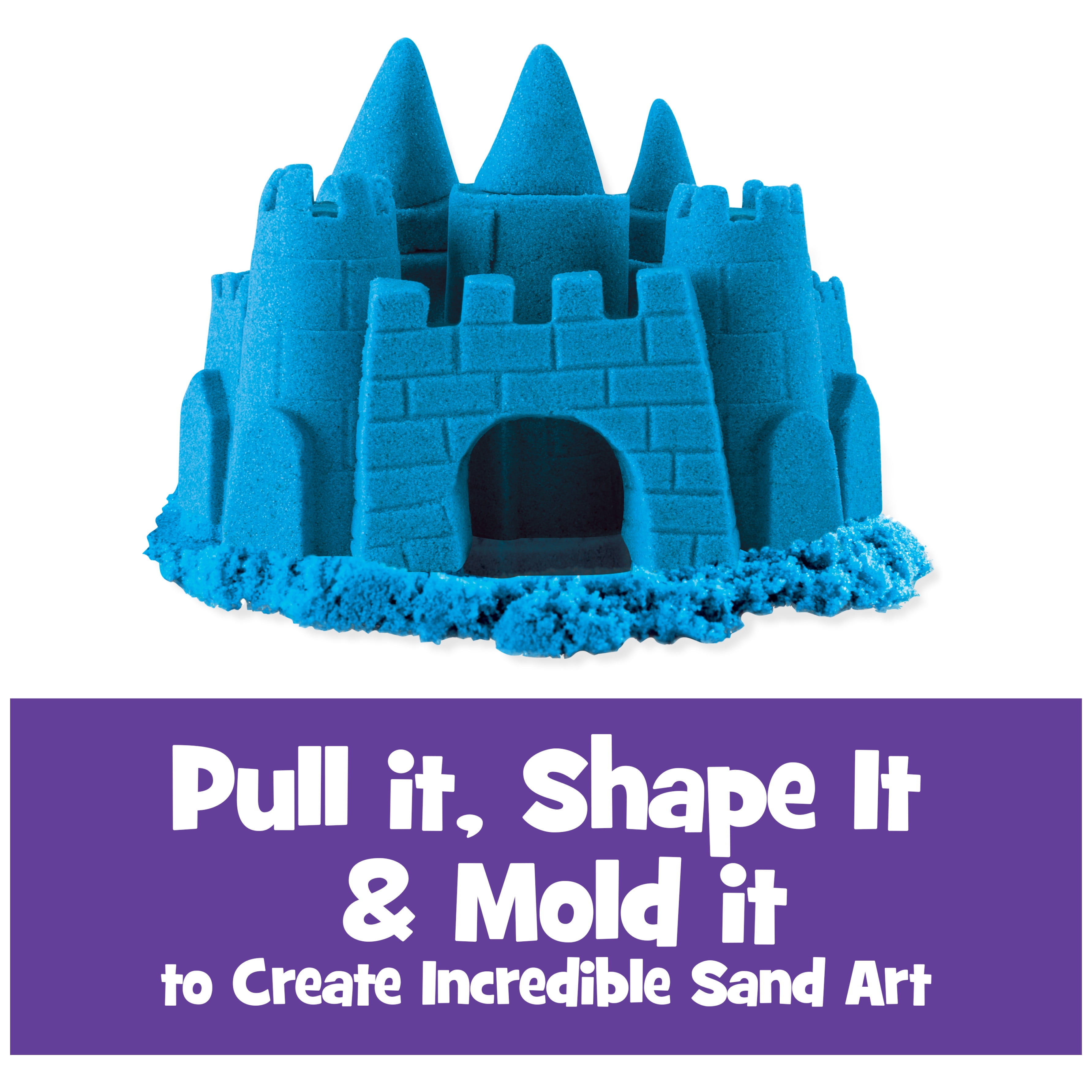 Kinetic Sand, The Original Moldable Sensory Play Sand Toys For Kids, Blue,  2 lb. Resealable Bag, Ages 3+ 