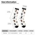 thumbnail image 2 of Lukts Yoga Labrador Retriever Pattern Womens Crew Soft Moisture-wicking Socks,Moisture Control Crew Socks,Mid Calf Socks, 2 of 6
