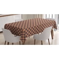 thumbnail image 1 of Tartan Tablecloth, British Traditional Design Classic Country Style Checkered Pattern, Rectangle Satin Table Cover Accent for Dining Room and Kitchen, 60" X 84", Charcoal Grey Marigold, by Ambesonne, 1 of 2