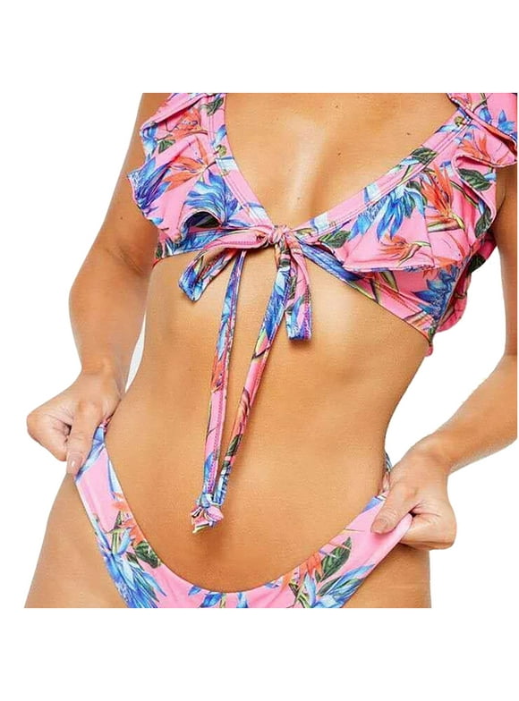 Naked Beach Bottoms - Pink String Bikini