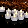 thumbnail image 3 of Velas de té LED Mookray, 50 unidades, parpadeantes, que funcionan con pilas, 3 of 7
