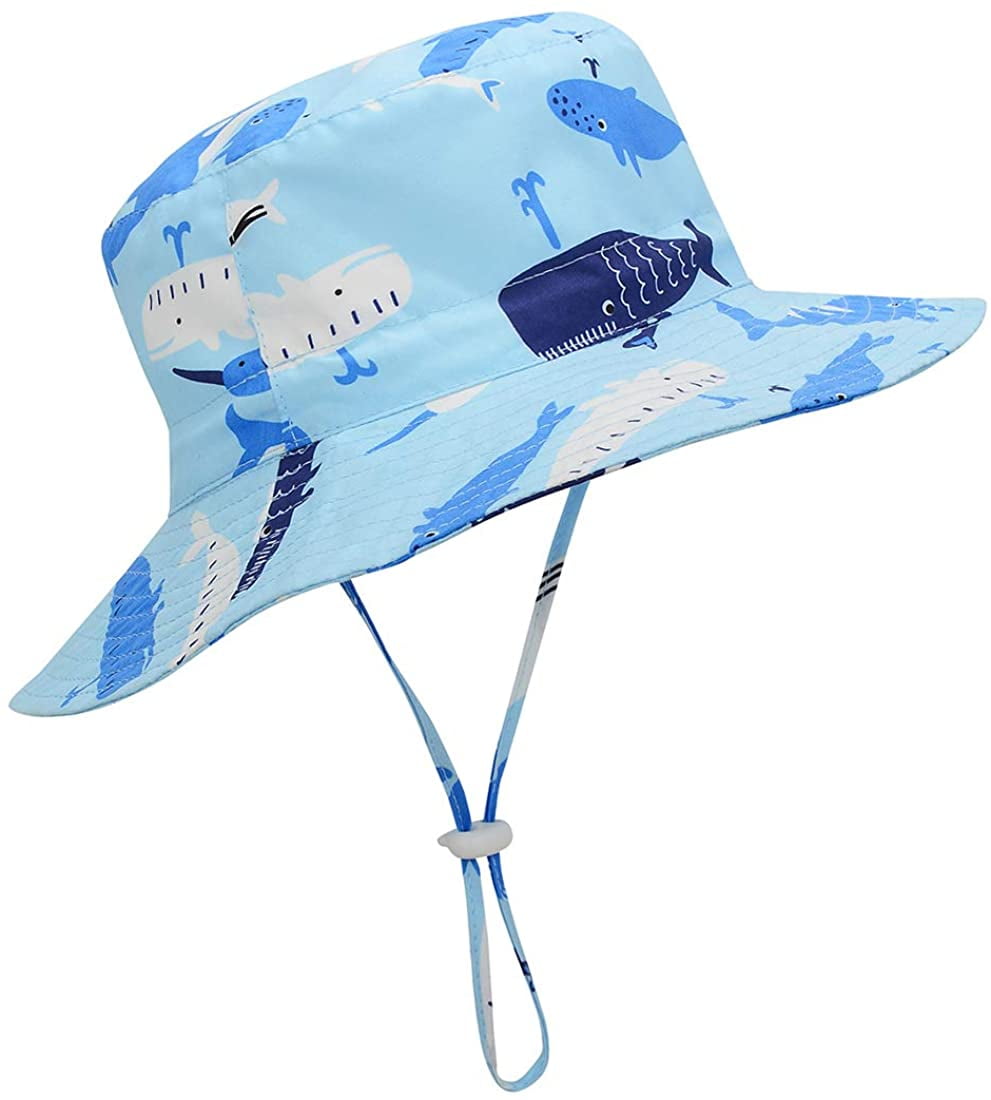 Sun Protection Toddler Bucket Hats Adjustable Baby Hats 3Months Baby Sun Hat Large Brim Summer UPF 50 7Years
