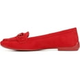 thumbnail image 3 of Franco Sarto Women's Farah Slip on Casual Loafer Flats Cherry Red Suede 11M, 3 of 5