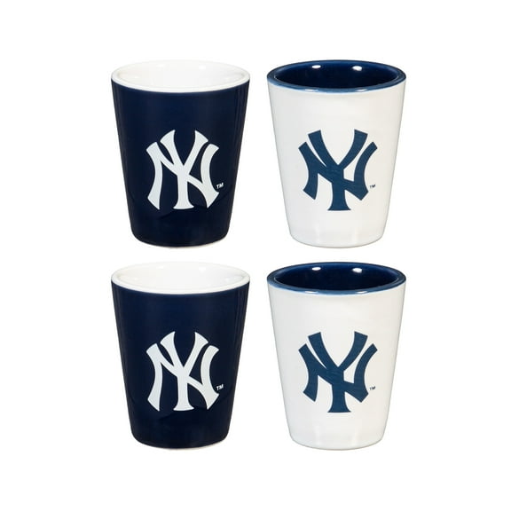 New York Yankees Four-Pack Shot Glass Set