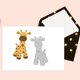 thumbnail image 5 of 2 troqueles de corte de animales de peluche de 4 estilos: oso, elefante, conejo y ciervo. Plantillas para repujado., 5 of 9