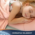 thumbnail image 4 of Walensee Ultra Soft Microplush Fleece King Blanket, 108" x 90", Pink, Machine Washable, 4 of 8