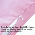 thumbnail image 5 of Satin Body Pillowcase for Hair and Skin, Silky Slip Cooling Body Pillow Cover with Hidden Zipper, Light Pink, 20" x 54", 2 Pack, 5 of 5