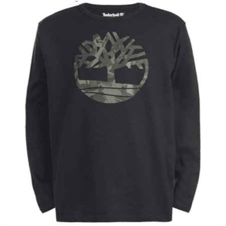 Timberland Big Boy's Antrim Camo Logo T-Shirt Black Size M(10-12)
