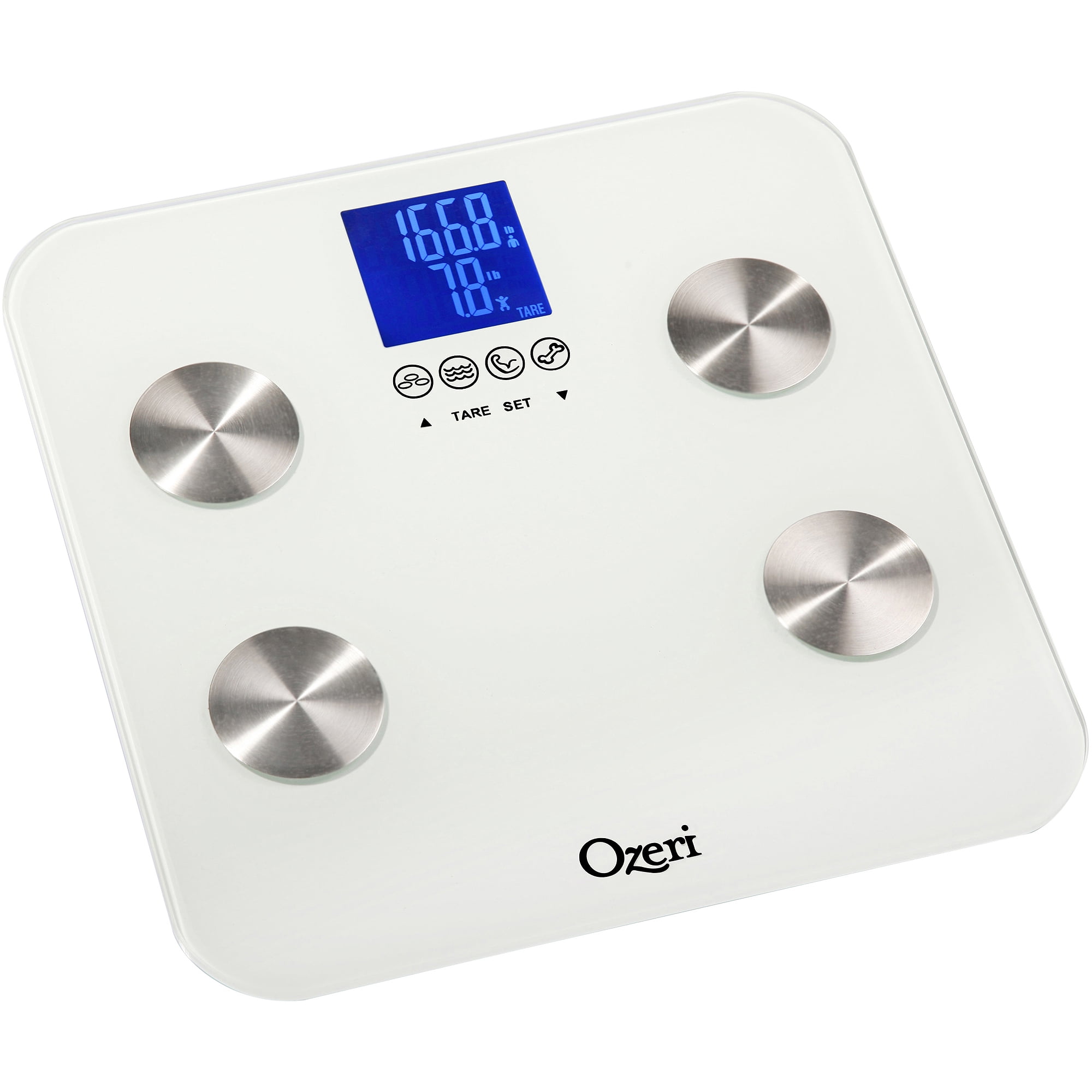 Ozeri Touch 440 Lbs Total Body Bath Scale Com