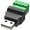 USBsolderless male connector, variant on USB 2.0 Solderless Connector, Screw Terminal Adapter for DIY Cable Repair and Extension, Male Plug
