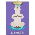 thumbnail image 2 of FMSHPON Yoga Llama Purple Clipboard Hardboard Wood Nursing Clip Board and Pull for Standard A4 Letter 13x9 inches, 2 of 5