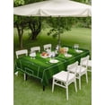 thumbnail image 4 of Outdoor Tablecloth with Umbrella Hole for Patio/Picnic/Party/Camping, Green Football Field Waterproof Table Cloth Rectangle Table Cover Washable, Center Circle Soccer Ball (52"x 70"), 4 of 9