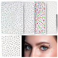 thumbnail image 1 of vivinin 1465P Face Gems Gemas autoadhesivas para el cabello, 5 tipos diferentes de diamantes de imitación para la cara, gemas para la cara, ojos, cuerpo, cabello, maquillaje, decoraciones para festiva, 1 of 5