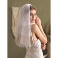 thumbnail image 2 of YooGuoGuo Wedding Pearl Bridal Veil Wedding Short Bridal Veil White Veil Tulle Veils Short White Veil Bachelorette Party Veil for Women and Brides, 2 of 6