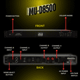 thumbnail image 7 of MUSYSIC MU‑D8500 Professional D‑Class Power Amplifier – 8500W Peak, Stereo/Bridge Modes, XLR and TRS Inputs, Speakon and Binding Post Outputs, 7 of 7