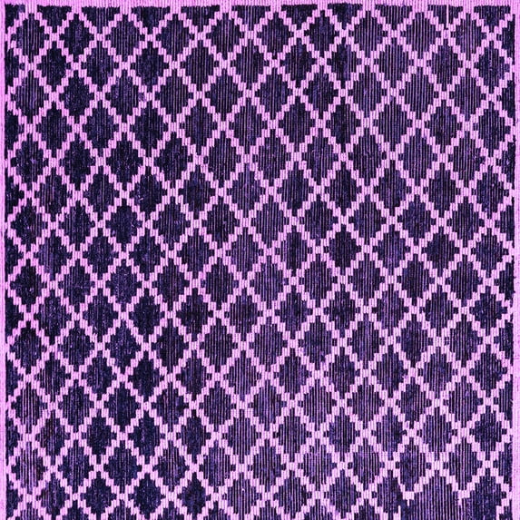 Ahgly Company Indoor Square Abstract Purple Modern Area Rugs, 8' Square