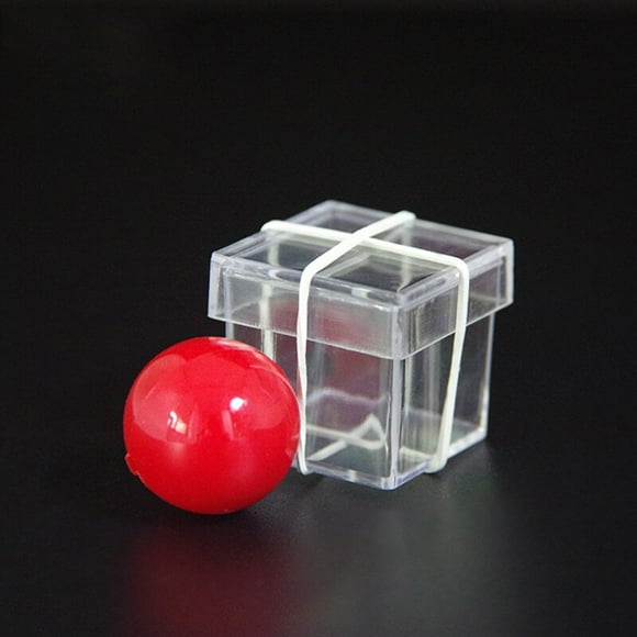 Copper Wall Iron Wall Solid Ball Through Transparent Box Classic Toy StageMagic Toy Props Through The Wall, 4 Pcs