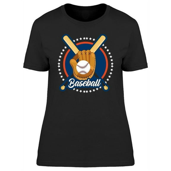 Baseball Items T-Shirt Women -Image by Shutterstock, Female x-Large
