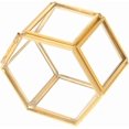 thumbnail image 2 of ZHAOCHENG Joyero de vidrio hexagonal,Caja de almacenamiento para exhibición de joyasCaja de joyería transparenteJoyero geométrico dorado,Estuche para anillosPendientesCollarPulseras, 2 of 5