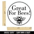 thumbnail image 2 of Great For Bees Flower Seed Packet Label Self-Inking Rubber Stamp Ink Stamper - Blue Ink - Mini 1/2 Inch, 2 of 7