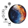 thumbnail image 4 of Yiaed Galactic Dog Swirls Art Print Print Tire Wheel Cover, tire covers for trailers,rv wheel covers,rv tire covers, camper tire covers,tire covers for cars-14 inch, 4 of 6