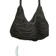 Zig Zag Soft Shoulder Handbag - Universal Thread - Black