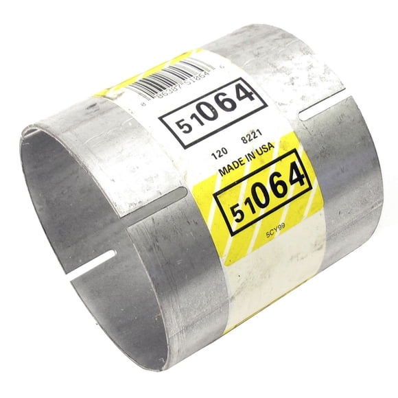 Walker Exhaust Exhaust Pipe 51064 4 Inch Inside Diameter; Aluminized Steel; 4 Inch Length